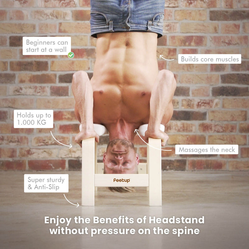 Headstand sur le Feet Up — bénéfices